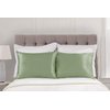ShopBedding Luxury Satin Pillowcase for Hair – Queen Satin Pillowcase with Zipper, Sage (Pillowcase Set of 2) – Blissford