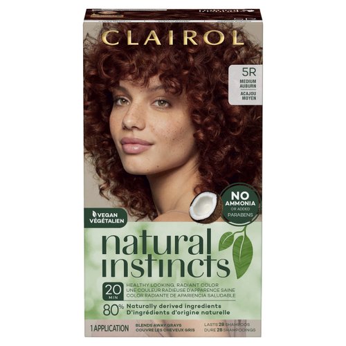 Clairol Natural Instincts Hair Color, [5R] Medium Auburn 1 Each
