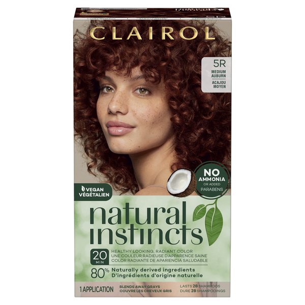 Clairol Natural Instincts Hair Color, [5R] Medium Auburn 1 Each
