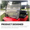ECOTRIC Tinted Windshield Compatible with 2000.5 to Current Club Car DS Golf Cart Smoke Style Windshield Approximate Dimensions 40"W X 36.5"H Fold Down