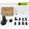 Sportway S30 Dash Cam Suction Mount (2nd Gen) with 10pcs Joints for REXING,Z-Edge,Old Shark,YI,KDLINKS,Falcon Zero,Transcend,Crosstour,VANTRUE,GoPro Hero and Most Other Dash Cameras DVR GPS