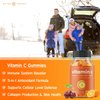 Vitamin C Gummies for Adults & Kids | 5-in-1 Immune System Support with Elderberry, Rosehips, Citrus Bioflavonoids & Acerola Cherry | Vegan VIT C Immunity Booster Supplement Chewable Gummy (2 Pack)