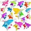 HOZKEAP 50 Packs Bulk sharks Push Fidget Bubble Mini Pop Fidget for Adult and Kids,Birthday Party Favors Supplies and Classroom Students Bubble Prize Gifts