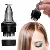 Hair oil applicator for scalp，Hair oiling applicator,Root comb applicator bottle, Scalp oil applicator,scalp massager hair growth, Ball Hair Oil Applicator Bottle（Black）