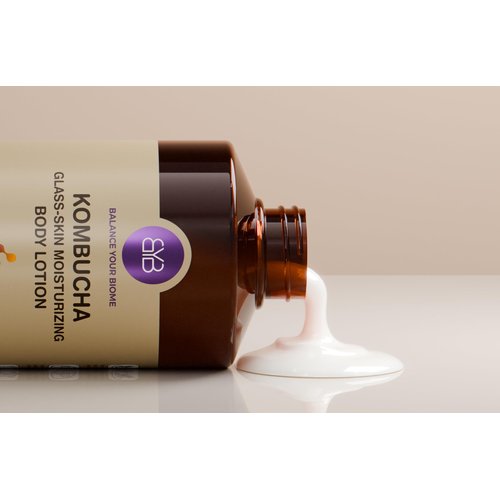 BALANCE YOUR BIOME Kombucha Glass-Skin Moisturizing Body Lotion, Fermented soybeans, barley, pear...