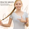60 Pcs Boho Hair Ties for Women Cute Hair Tie Bracelets Elastic Bracelet Hair Ties Stylish Hair Elastics Soft Dual Use Bracelet 10 Styles Hair Band for Girls Thick Braids Ponytails