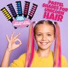 Blue Squid Hair Chalk - Vibrant Temporary Hair Color Combs for Girls & Kids, Washable Hair Dye, Teenage Gift Ideas