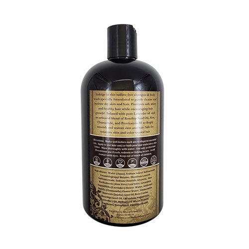 Natural Escapes Organic Soothing Lavender Shampoo & Body Wash | Calming Sulfate-Free Shampoo & Body Wash Leaves Skin Soft, Hydrated & Healthy | Great for Sensitive Skin | 16 oz