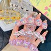 6PCS Cute Hair Claw Clips Transparent Hair Clamps for Women Thin Thick Curly Hair Styling - Strong Hold Hair Accessories