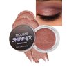 Shimmer Cream Eyeshadow, Ultra-Blendable Glitter Eye Shadow with Moisturizing Formula, Waterproof Long Lasting & Highly Pigmented, Single Creme Eyeshadow Pot Highlighter Makeup for Women-04#Warm Peach