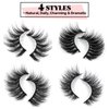 JIMIRE 20 Pairs False Eyelashes 4 Styles Mink Eyelashes Fluffy Pack 3D Volume Faux Mink Cat Eye Lashes Pack