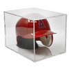BallQube Mini Helmet Display Case Autographed Mini Helmet Case for Display Mini Helmet Cube Display Memorabilia Mini Helmet Display Case Square Clear Sports Storage Mini Helmet Display Case Holder