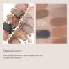 HINCE New Depth Eyeshadow Palette #The Narrative - 10 Colors Eyeshadow Palette, Ash Brown & Muted Gray, Highly-Pigmented, Nudes Warm Neutral Smoky Eye Makeup, Eye Primer, Matte, Shimmer, Glitters