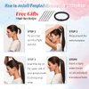Ponytail Extensions Real Human Hair Ash Brown Hair Extensions Pony Tail 18 inch 80g for Women Wrap Around Pony Tail for Remy Hair