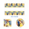 Beauty and The Beast Party Decorations(Serves 20), Princess Belle Birthday Party Tableware with Banner, Tablecloth, 20 Disposable 7" Paper Plates with Napkins for Kids Fans Birthday Party Decorations