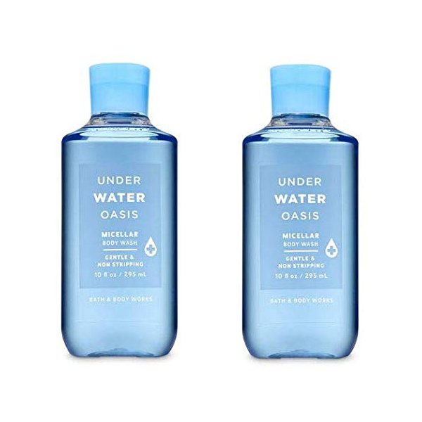 Bath and Body Works Underwater Oasis Micellar Body Wash Gel 10 Ounce Full Size Set of 2