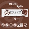 No Cow High Protein Bars, Chocolate Fudge Brownie - Healthy Snacks, 20g Vegan Protein, High Fiber, Low Sugar, Keto Friendly, Dairy & Gluten Free (12 Count)