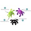 Fringe Studio Mini Dog Toy Set, Creepy Crawly Spiders, Set of 3 (289479), Multi-Colored