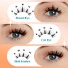 GEMERRY Lash Clusters Natural Cluster Lashes Wispy Cluster Eyelash Extensions Lash Extension Clusters DIY at Home Eyelash Clusters