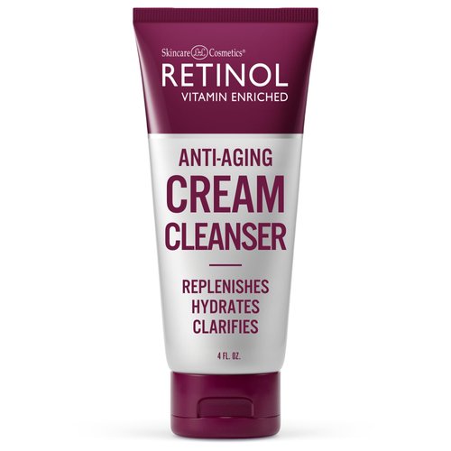 Retinol Anti-Aging Cream Cleanser – Daily Deep Cleansing Facial Wash Exfoliates to Improve Skin’s...