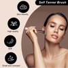 4 Pcs Self Tanner Mitt Applicator Kit - Self Tanning Mitt Glove,Self Tanner Back Applicator,Mini Face Tanner Mitt,Face Tanner Brush Soft Streak-Free Reusable & Washable for Women Girl Men (Brown)