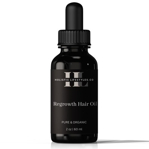 Holistic Lifestyles Hair Oil with Biotin, Organic Rosemary, Pumpkin Seed Oil, Jamaican Castor Oil - 2oz - Stimulates Hair Growth, Restores Shine, Conditions Dry Hair