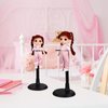 Toyvian 2 Pcs Doll Stands Adjustable Doll Support Black Action Figure Display Holder Doll Organizers Brackets Doll Display Holders for Dolls Accessories Home Shop, 14-20cm