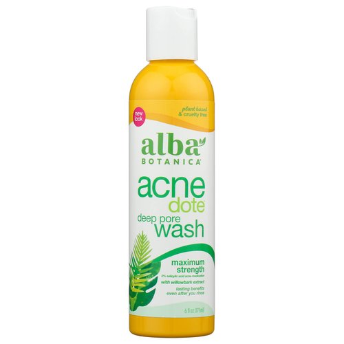ALBA BOTANICA Face Wash Acnedote, 6 Ounce (Pack of 1)
