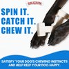Bullibone Nylon Dog Chew Toy Spin-a-Bone - Interactive Dog Toy, Triggers Natural Instincts, and Improves Oral Health