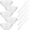 Ipetboom Facial Mask Mixing Bowls: 1 Set Mask Stirring Bowls Cosmetic Beauty Tool with Stick - Esthetician Diy Mixing Stirring Bowls Accessory With Stick Spatula