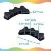 ZenToes Silicone Toe Spacers for Correct Toe Alignment, Bunion and Hammertoe Straighteners - 2 Pairs (Black)