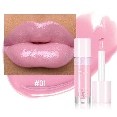 ZUK Plumping Lip Gloss, Hydrating Lip Gloss for Women Girls, Tinted Lip Gloss, Moisturizing, Fuller Looking Lips, Vegan & Cruelty-free