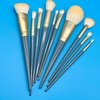 KISTARCH Complete Set of 10 Essential Makeup Brush for Foundation Blending Blush Concealer Eye Shadow