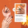 beetles Gel Polish Nail Set 20 Colors Cozy Campfire Collection Orange Yellow Green Brown Fall Winter Gel Polish Set Soak Off Uv Lamp Need Base Glossy & Matte Top Coat Manicure Kit Gift for Girls