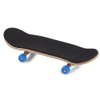 1Pc Maple Wooden Alloy Fingerboard Finger Skateboards Mini Fingerboard with Soft Pad Bearing Wheels and Box Reduce Pressure Kids Gifts(Dark Blue)