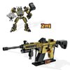 WULOBOOI M4 Gun Building Blocks Set, 2 in 1 DIY Assembling Gun or Mech Model, 375 Pieces Bricks Collectible Military Weapon Toy Set Gift for Boys Adult or Firearm Fans