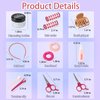 21Pcs Girls Hair Salon Toys, Beauty Salon Set with Pretend Play Hair Salon Stylist Toy Kit with Barber Apron, Hair Dryer, Mirror, Scissors and Styling Accessories