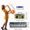 smilixin 22 Pack Inflatable Guitar,Blow Up Guitar,Inflatable Rock Star Toy Set,6 Inflatable Guitars,6 Microphones,6 Shutter Shading Glasses,1 Saxophone,1 Inflatable Piano,1 Inflatable Recorder
