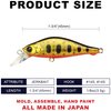 LUCKY CRAFT Fishing Lure Pointer 45S - Trout Lure, Jerkbait (871 BGR Amago)