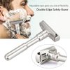 Travel Double Edge Safety Razor, River Lake RZ700 Long Handle Adjustable Classic Safety Shaver Razor (Razor with Protective Case and Stand)