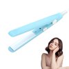 Mini Curling Iron, Mini Dual Purpose Curling Iron, Mini Straightener, 2 in 1 Mini Flat Iron for Short Hair Ceramic Flat Iron Tourmaline Plate Curler Beauty Heating Curler Hair Styling Tool (Blue)