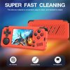 SKRVGOJFG Miyoo A30 Silicone Case, Anti-Slip, Shock Proof, Soft Protective Case for Miyoo A30 Retro Handheld Game Console with Lanyard - Orange