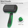 Swihauk Self Cleaning Slicker Brush for Dogs & Cats, Skin Friendly Grooming Cat Brush, Dog Brush for Shedding, Deshedding Brush, Hair Brush Puppy Brush for Haired Dogs, Pet Supplies Accessories, Green