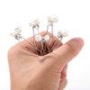 Barode Peals Wedding Hair Pins Rhinestones Bridal Hairpieces Gem Pearl U Pins Bride Hair Accessories for Women and Girls （5 Pcs）