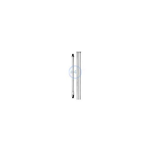 MO-4 HF Mobile Antenna Mast for Deck or Roof Mount, designed for Hustler HF Resonators