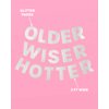 xo, Fetti Older Wiser Hotter Glitter Banner - Silver, 3 Ft. | Fun Birthday Party Decorations, 30th Birthday Decor, HBD, Gag Gift, Photobooth Backdrop