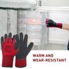 LOCCEF 2 Pairs Winter Work Gloves for Men and Women, Freezer Gloves for Work Below Zero, Thermal Insulated, Super Grip (S)
