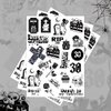 Crazy Night Death to My 20s Party Decorations Temporary Tattoos - 66 Styles, Rip My Twenties,My 30th Black Funeral Theme Birthday Party Supplies Favors