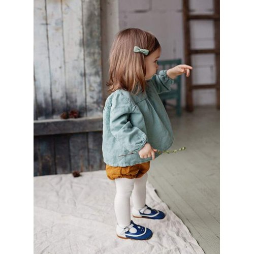 Baby Girls Tiny Hair Bow Clips, 10pcs Boutique Fully Lined Hair Pins Mini Baby Barrettes Accessories for Infants Toddlers Fine Hair by Cherssy