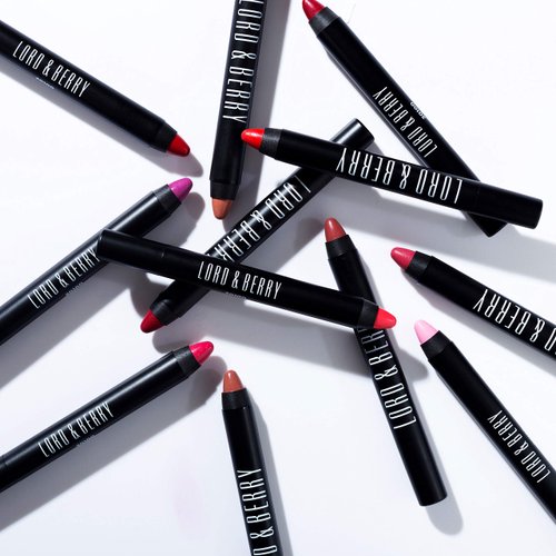 Lord & Berry 20100 Crayon Shining Lipsticks Intense Color with Soft & Creamy Touch Enriched with Vitamin E Hydrating Long Lasting Lipstick for Women, Vegan & Cruelty Free Makeup Set, Diva